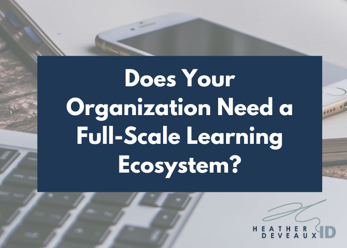 Does Your Organization Need a Full-Scale Learning Ecosystem?