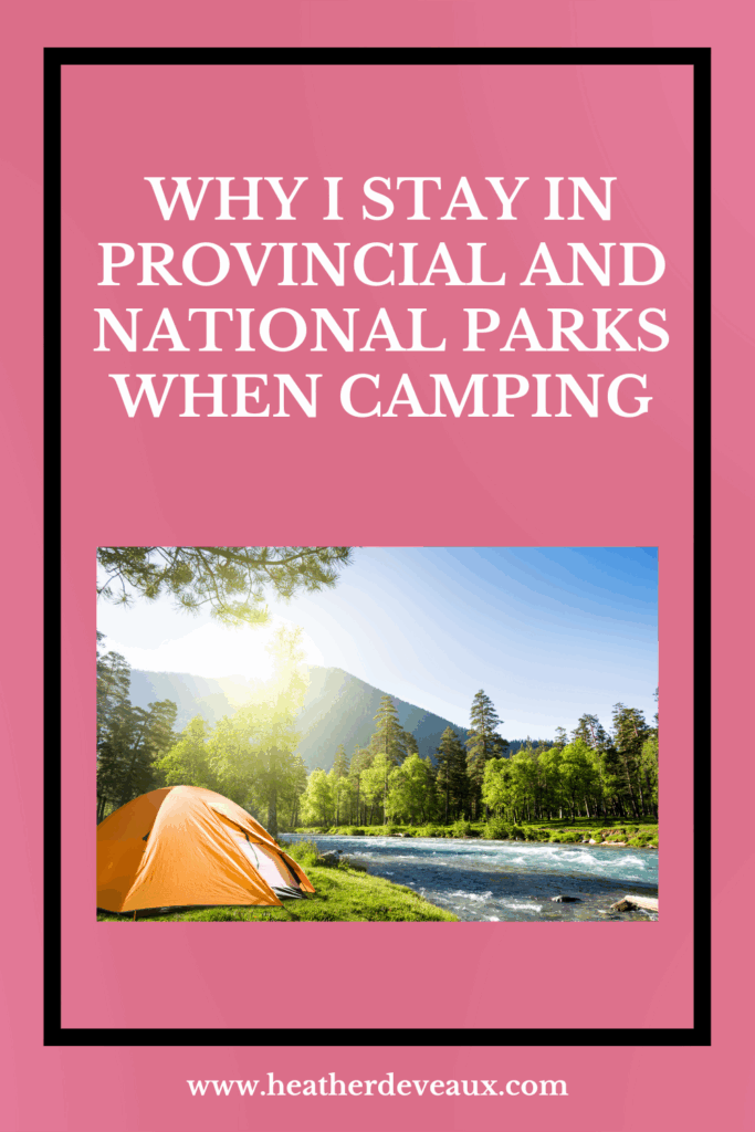 camping in provincial and national parks, heather deveaux creative