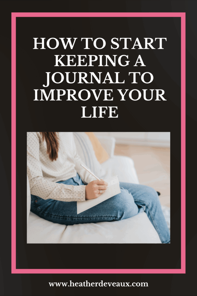 keeping a journal, heather deveaux creative