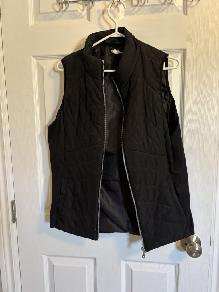 build a capsule wardrobe, heather deveaux creative, using my clothes to build a capsule wardrobe, vest