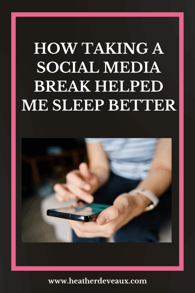 taking a social media break, heather deveaux creative